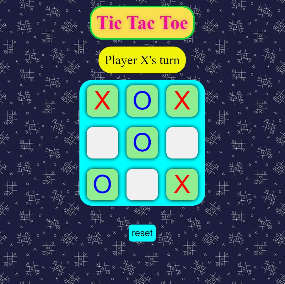 Tic Tac Toe Web Page